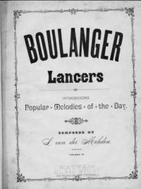 Boulanger lancers : introducing popular melodies of the day / composed by L. von der Mehden