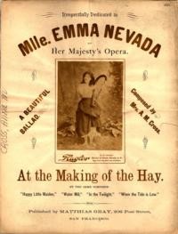 At the making of the hay : ballad / music by Anna M. Cross