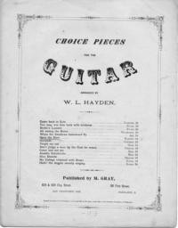 Open the door / words by Wm. Bausman ; [arr.] for guitar, by W. L. Hayden ; music by Stephen Massett