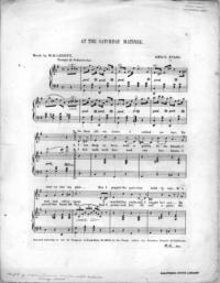 At the Saturday matinee / words by M. B. Leavitt ; Geo. T. Evans