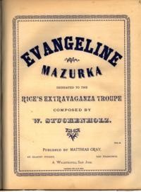 Evangeline : polka mazurka / composed by W. Stuckenholz