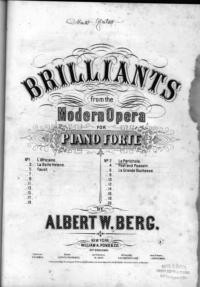 La Perichole : Brilliants no. 2 / Offenbach ; Albert W. Berg