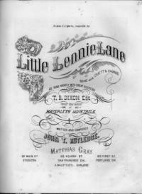 Little Lennie Lane : song and chorus / words and music by John T. Rutledge