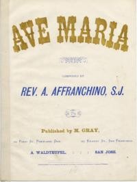 Ave Maria / composed by A. Affranchino