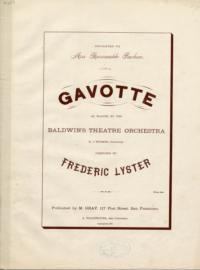 Gavotte / composed by Frederic Lyster