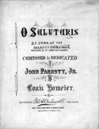 O salutaris / Louis Homeier, op. 9