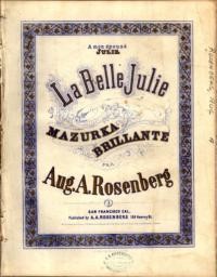 La belle Julie : mazourka / par A.A. Rosenberg