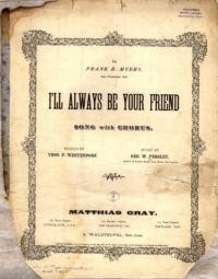 I'll always be your friend : song with chorus