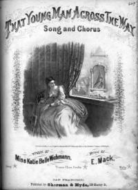That young man across the way : waltz / music by E. Mack ; trans. Charles Grobe