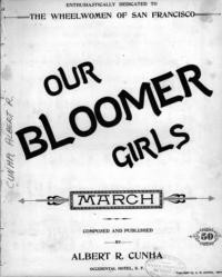 Our bloomer girls : march / by Albert R. Cunha
