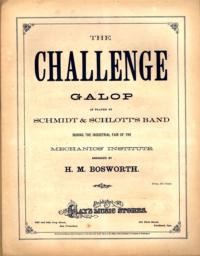 The challenge Qui vive! : grand galop de concert / by W. Ganz ; arranged by H. M. Bosworth