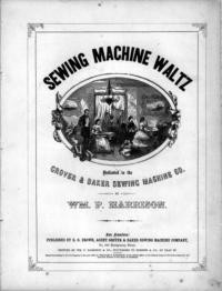 Sewing machine waltz / by Wm. P. Harrison