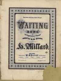 Waiting = Aspettando ; song for soprano or tenor / words by E.H. Flagg ; set to music by H. Millard ; Italian version by R. Prati