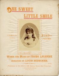 One sweet little smile / words and music by Frank Lavarnie ; arranged by Louis Bödecker