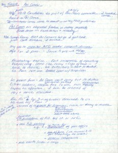 McClelland work product: Notes, 1991-03 - 1991-06-14