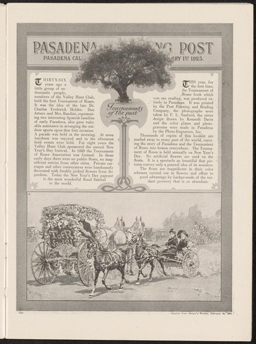 Tournament of Roses pictorial, 1925