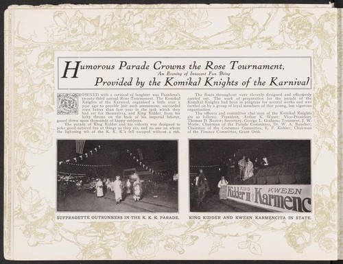 Tournament of Roses pictorial, 1912