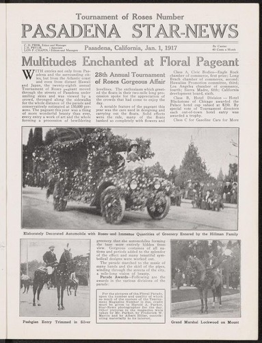 Tournament of Roses pictorial, 1917