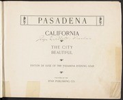 Pasadena, California, the City Beautiful