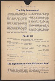 1941 Easter Sunrise Service Program