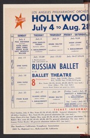 Hollywood Bowl Magazine - First Week: July 4-11, 1943