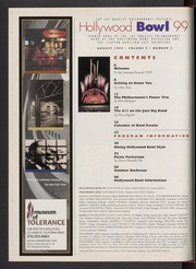 Hollywood Bowl 99 Program - August 17-22, 1999