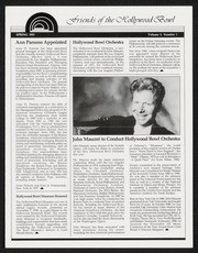 Friends of the Hollywood Bowl Newsletter, Spring 1991, Vol. 5, No. 1