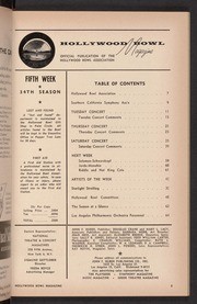 Hollywood Bowl Magazine - Fifth Week, August 2-6, 1955