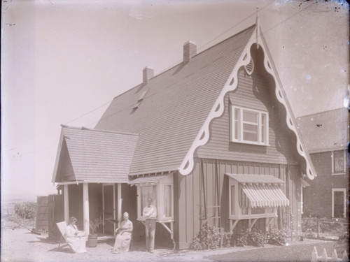 House with Two Women and a Man