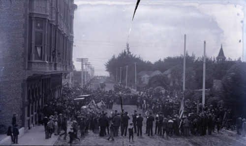 Ceremony on Chestnut Street