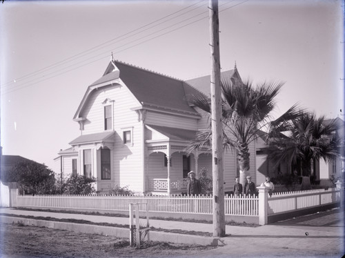 House with Family in the Yard