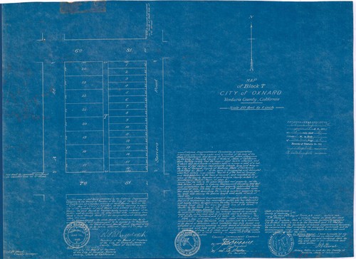 City of Oxnard, Block T Map