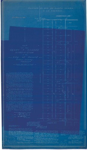 Re-Subdivision of the Henry T. Oxnard Subdivision, City of Oxnard