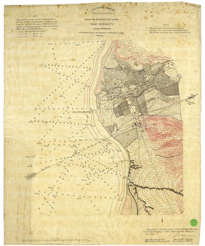 San Buenaventura and Vicinity, Topological Map