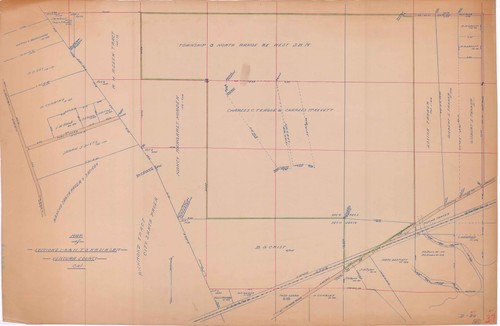 Area North and East of Santa Paula Map