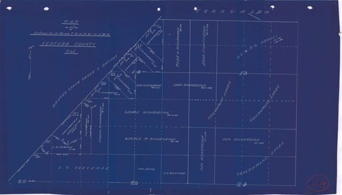 Area South East of Santa Paula Map