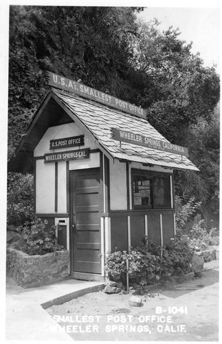 Smallest Post Office, Wheeler Springs