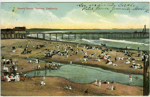 Beach Scene at Ventura Wharf