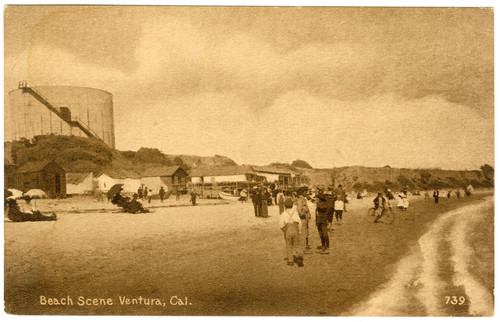 Beach Scene, Ventura, Cal