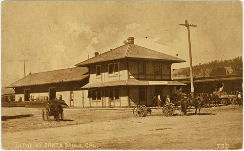 Depot at Santa Paula, Cal