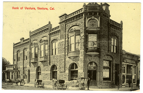 Bank of Ventura Post Card