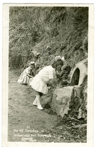 Two Little Girls at Wheelers Hot Springs