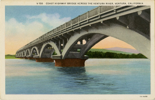 Coast Highway Bridge Across the Ventura River