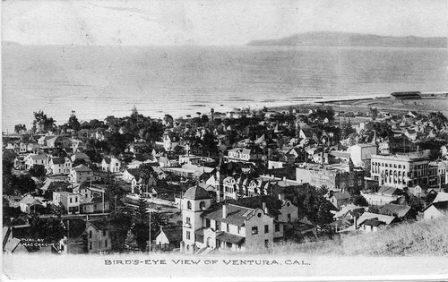 Bird's-eye View of Ventura Post Card