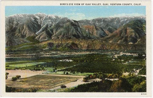 Bird's Eye View of Ojai Valley