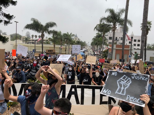 Serra Statue Protest