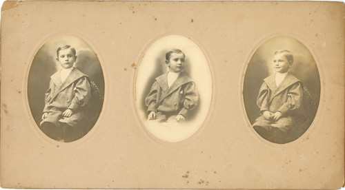 Oval Portraits of Young Boy, 1900