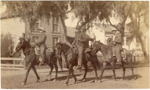 Mounted Riders on Oak Street, Ventura