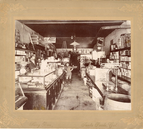 People's Market, Santa Paula, 1890s