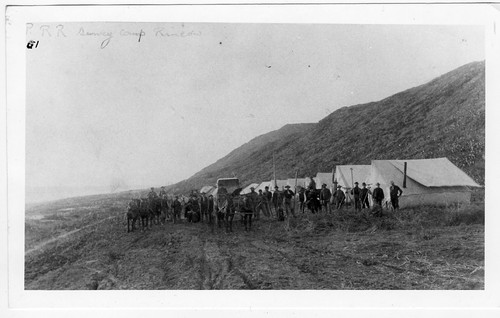 Southern Pacific Railroad Surveying Camp on Rincon